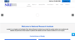 Desktop Screenshot of nritrials.com