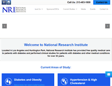 Tablet Screenshot of nritrials.com